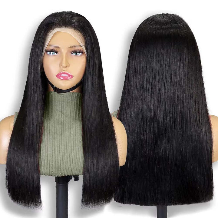 Fas Hair SDD Bone Straight Raw Hair 13x4 Lace Frontal Wig Vietnamese Super Double Drawn Glueless Wig with Full Ends 220% Density