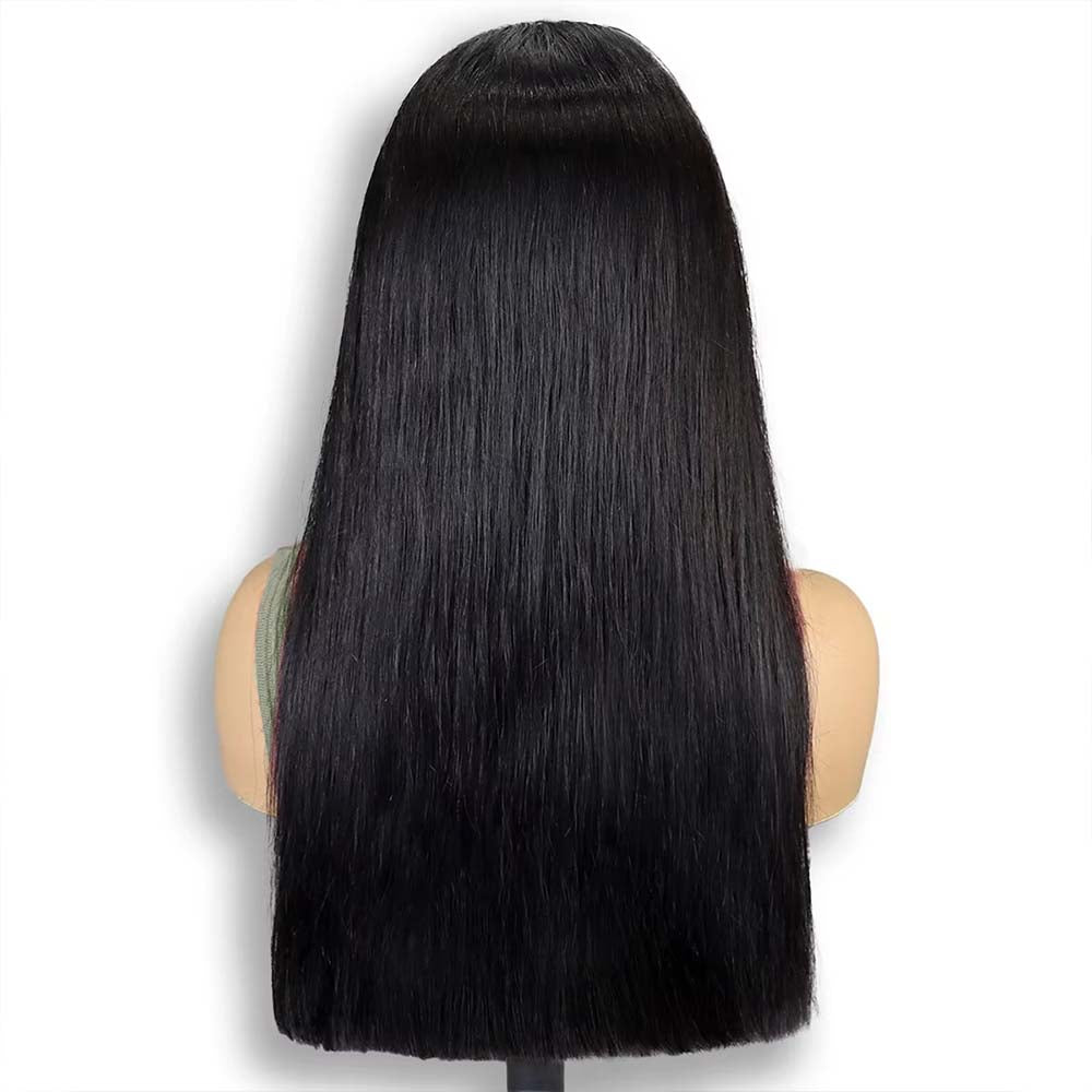 Fas Hair SDD Bone Straight Raw Hair 13x4 Lace Frontal Wig Vietnamese Super Double Drawn Glueless Wig with Full Ends 220% Density