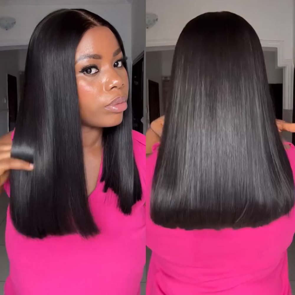 Fas Hair SDD Bone Straight Raw Hair 13x4 Lace Frontal Wig Vietnamese Super Double Drawn Glueless Wig with Full Ends 220% Density