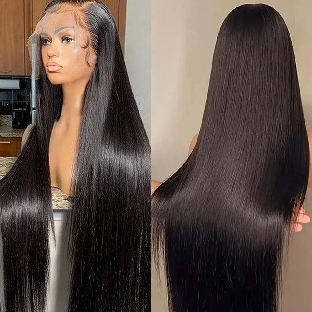 Fas Hair Raw Vietnamese Super Double Drawn Human Hair Wig Bone Straight 13x4 HD Lace Frontal Glueless Wigs 250 Density