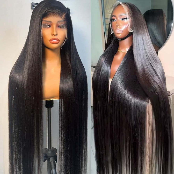 Fas Hair Raw Vietnamese Super Double Drawn Human Hair Wig Bone Straight 13x4 HD Lace Frontal Glueless Wigs 250 Density