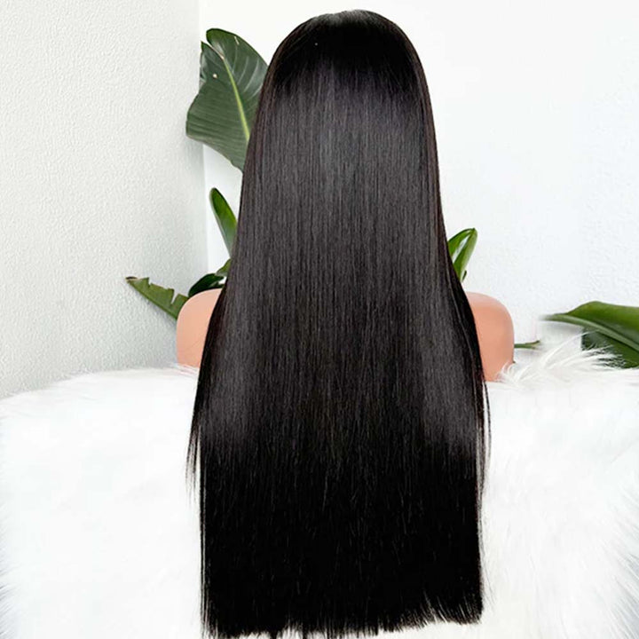 Fas Hair SDD Bone Straight Raw Hair 13x4 Lace Frontal Wig Vietnamese Super Double Drawn Glueless Wig with Full Ends 220% Density