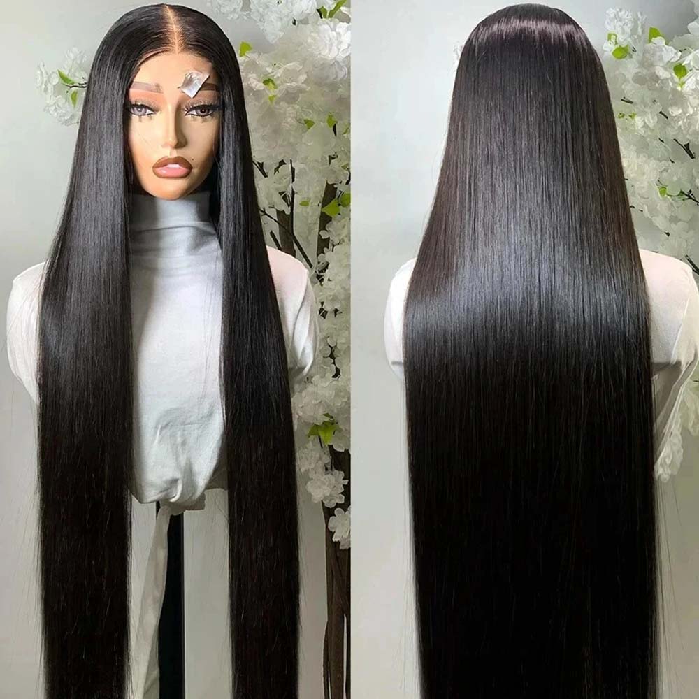 Fas Hair SDD Bone Straight Human Hair Wigs 4x4 HD Closure Wig Vietnamese Raw Hair Pre Plucked Glueless For Dark Skin Women 250% Density