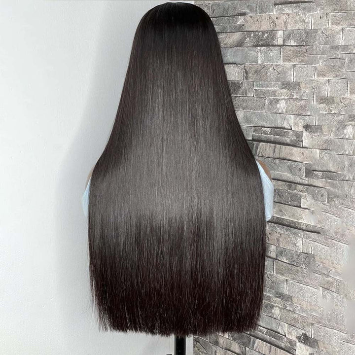 Fas Hair SDD Bone Straight Human Hair Wigs 4x4 HD Closure Wig Vietnamese Raw Hair Pre Plucked Glueless For Dark Skin Women 250% Density