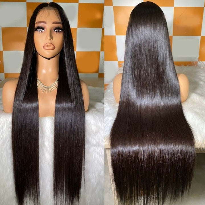 Fas Hair Vietnamese SDD Raw Hair Double Drawn Bone Straight Glueless 5x5 HD Lace Closure Human Hair Wigs 250 Density