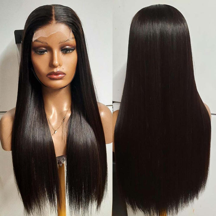 Fas Hair Vietnamese SDD Raw Hair Double Drawn Bone Straight Glueless 5x5 HD Lace Closure Human Hair Wigs 250 Density