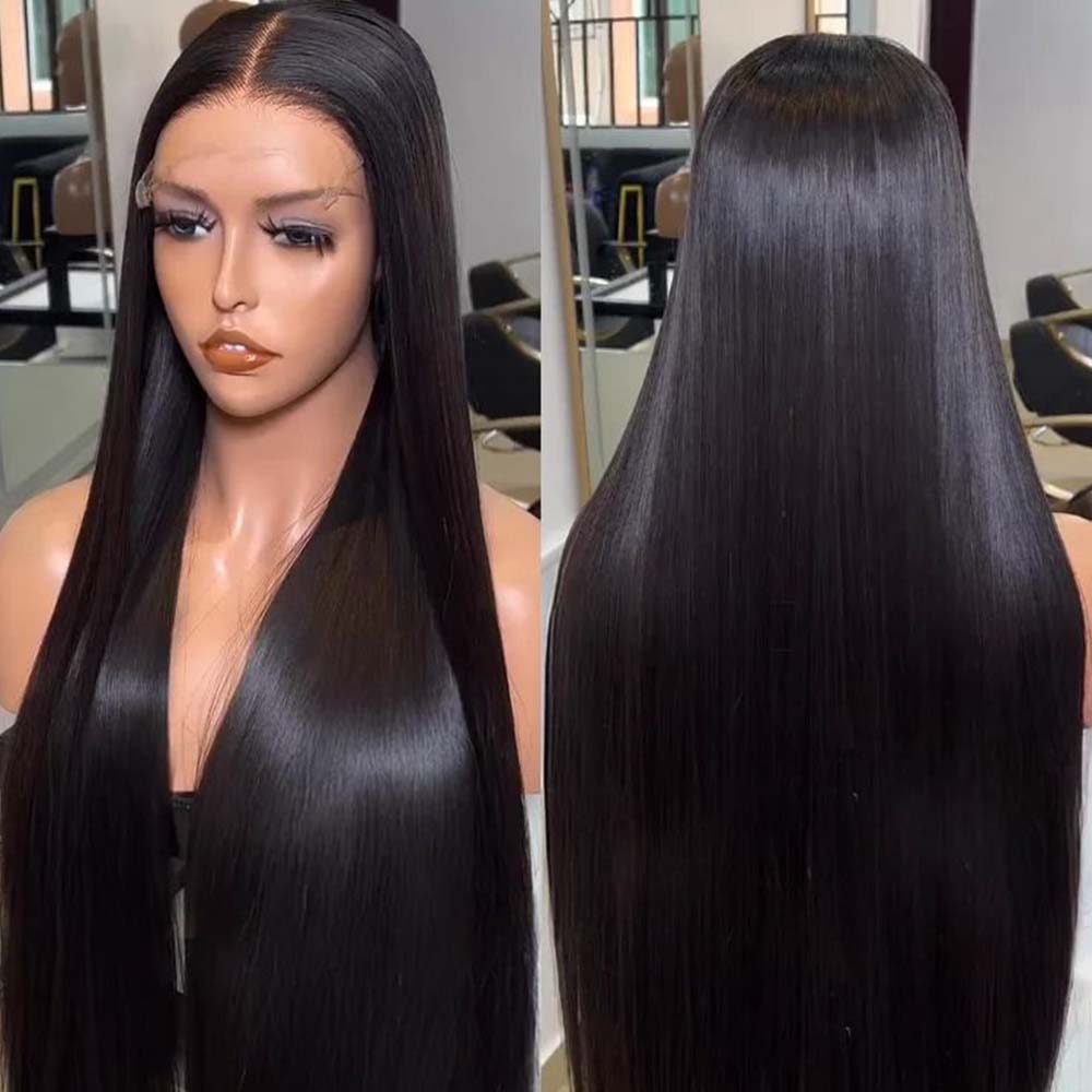 Fas Hair Vietnamese SDD Raw Hair Double Drawn Bone Straight Glueless 5x5 HD Lace Closure Human Hair Wigs 250 Density