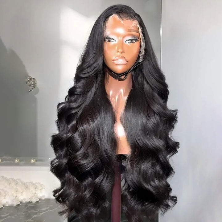 Fas Hair Body Wave Human Hair Wig Brazilian Virgin Hair With HD Lace Front Glueless Natural Wave Wigs Pre Plucked Invisible Hairline For Black Women