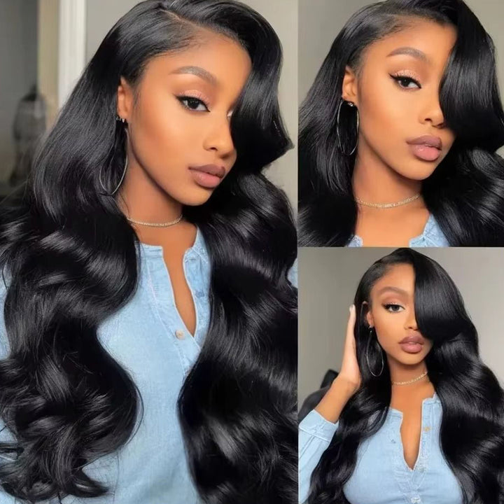 Fas Hair Body Wave Human Hair Wig Brazilian Virgin Hair With HD Lace Front Glueless Natural Wave Wigs Pre Plucked Invisible Hairline For Black Women