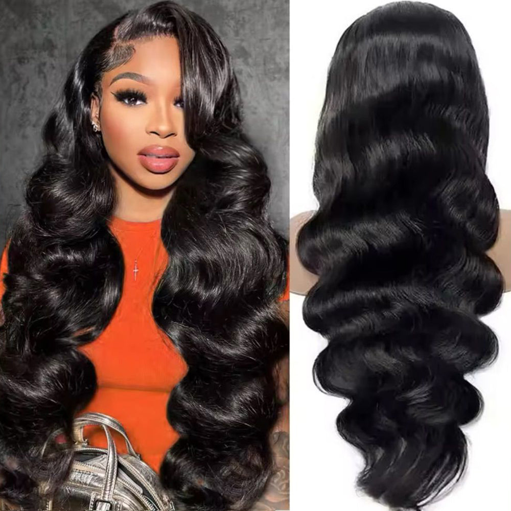 Fas Hair Body Wave Human Hair Wig Brazilian Virgin Hair With HD Lace Front Glueless Natural Wave Wigs Pre Plucked Invisible Hairline For Black Women