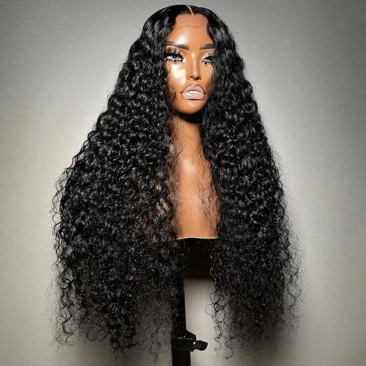 Fas Hair Jerry Curly Human Hair Lace Front Wig Brazilian Virgin Hair Glueless HD Lace Pre Plucked Invisible Hairline For Black Women