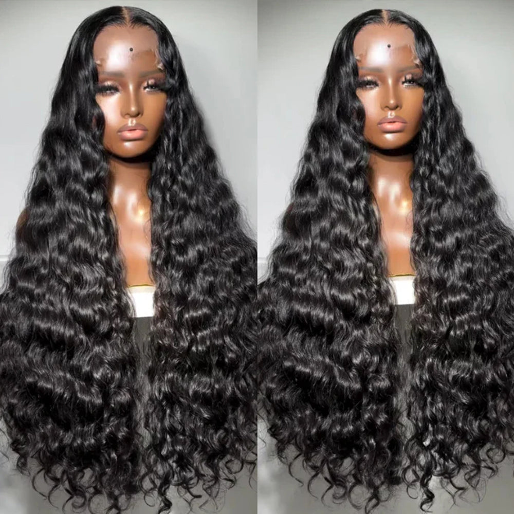 Fas Hair HD Lace Front Loose Wave Human Hair Wig Brazilian Virgin Hair Glueless Wig with Pre Plucked invisible Hairline For Natural Look