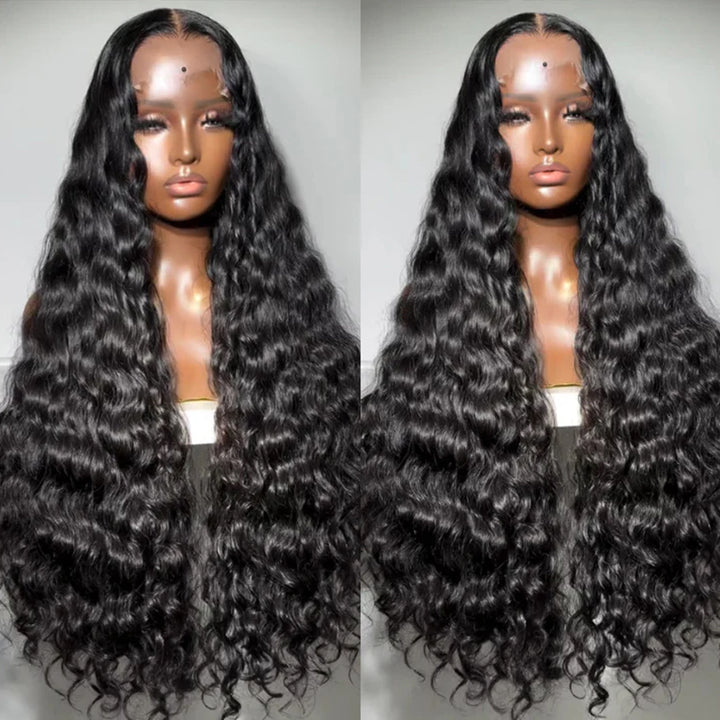 Fas Hair HD Lace Front Loose Wave Human Hair Wig Brazilian Virgin Hair Glueless Wig with Pre Plucked invisible Hairline For Natural Look