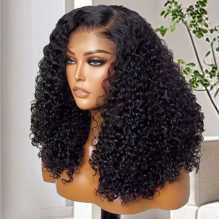 Fas Hair Effortless Pixie Curly Human Hair Wig Luxurious Natural Looking Virgin Curly Hair HD Lace Front Glueless Wig Pre Plucked For Black Women