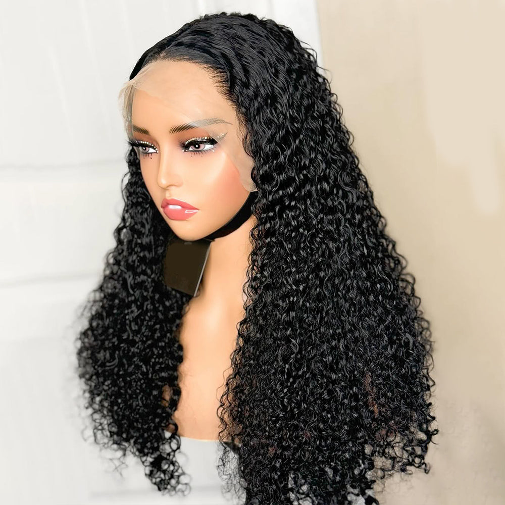 Fas Hair Effortless Pixie Curly Human Hair Wig Luxurious Natural Looking Virgin Curly Hair HD Lace Front Glueless Wig Pre Plucked For Black Women