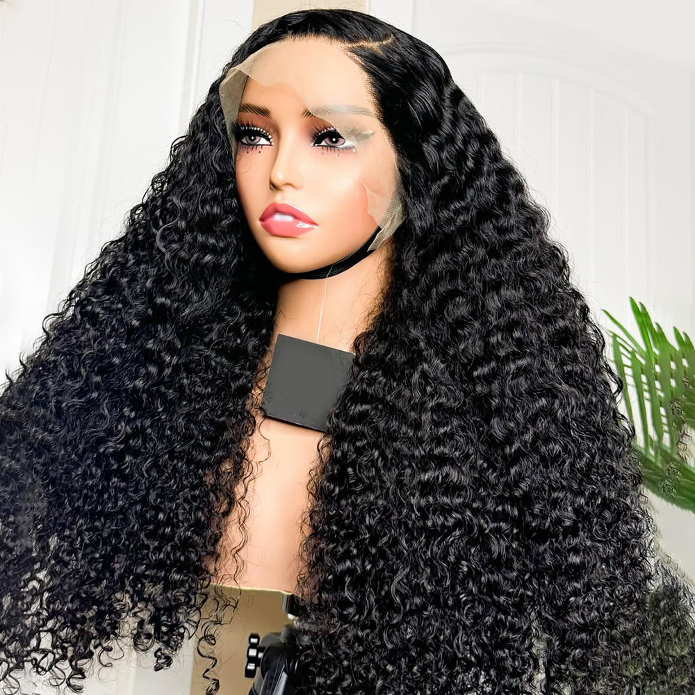 Fas Hair Effortless Pixie Curly Human Hair Wig Luxurious Natural Looking Virgin Curly Hair HD Lace Front Glueless Wig Pre Plucked For Black Women