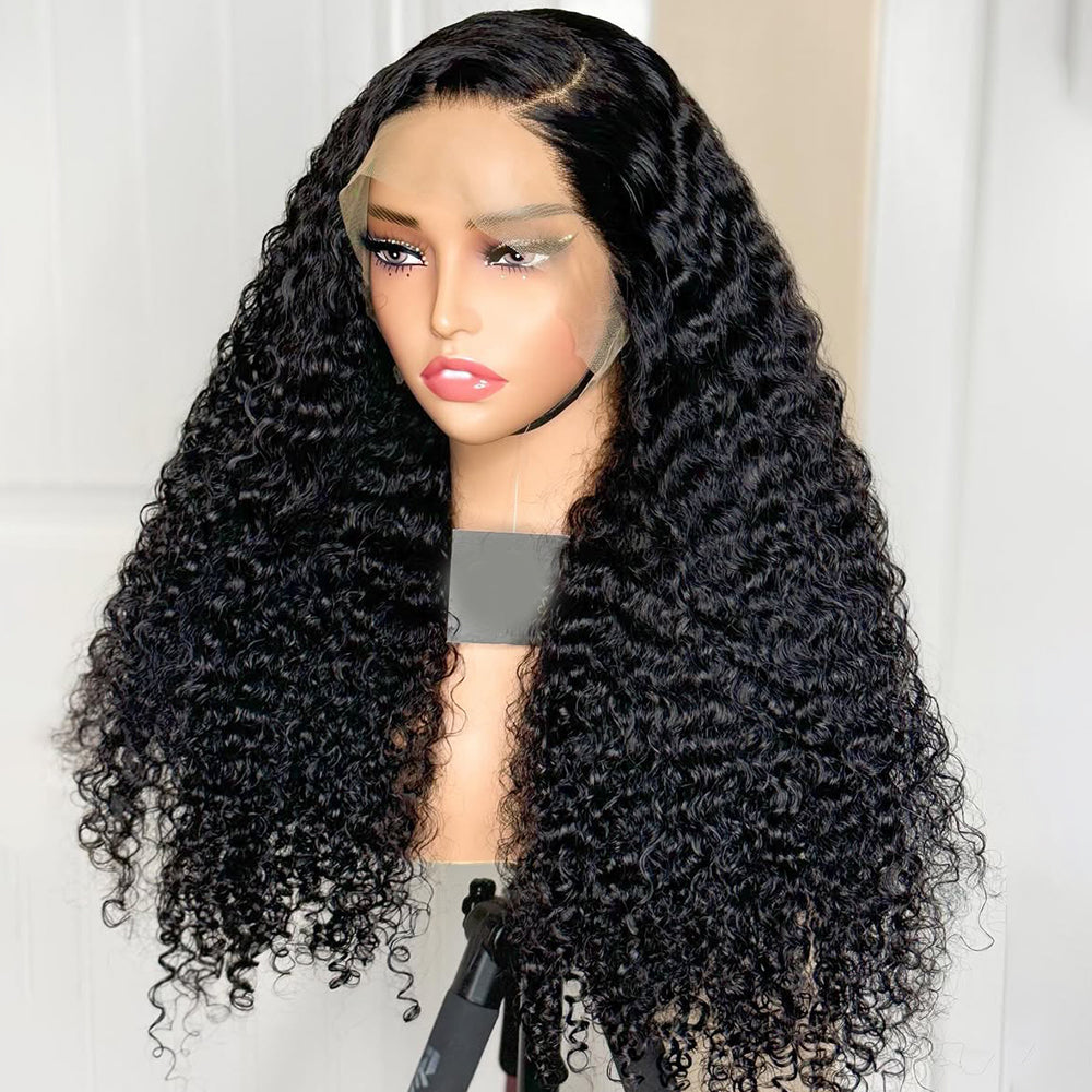 Fas Hair Effortless Pixie Curly Human Hair Wig Luxurious Natural Looking Virgin Curly Hair HD Lace Front Glueless Wig Pre Plucked For Black Women